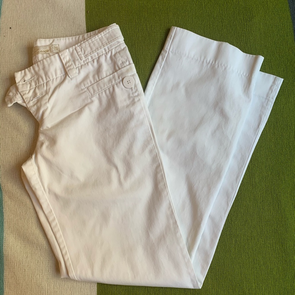 White 100% cotton pants
